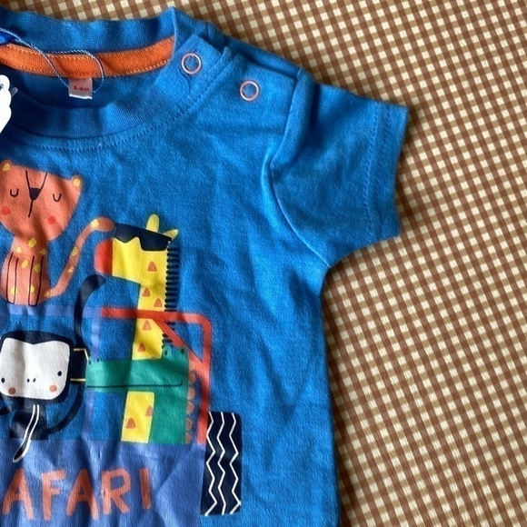 Lily & Jack animals printed shorts set. Baby boy Size 3-6 months.Zoo animals NWT - Picture 7 of 12